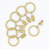 Mainstays Curtain Clip Rings Gold, Set of Seven