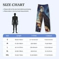 thumbnail image 4 of Naloa Night Sky Bald Eagle Pajama Pants Men, PJ Bottoms, Sleep & Lounge Pants-Large, 4 of 6