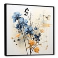 thumbnail image 2 of Designart "Whispered Symphony Of A Blue Orchid I" Orchids Floater Framed Canvas Wall Art, 2 of 5