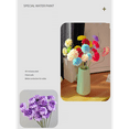 thumbnail image 4 of Artificial Flowers Zinnias Silk Flowers with Stems Blue Zinnia Elegans Artificial Flowers for Outdoors Floral Arrangements Table Centerpieces Wedding Party Home Spring Summer Decor, 4 of 7