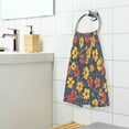 thumbnail image 3 of Yayeee 100% Cotton Hand Towels for Bathroom 16" x 28" Kitchen Towel, Yellow Floral, 3 of 7