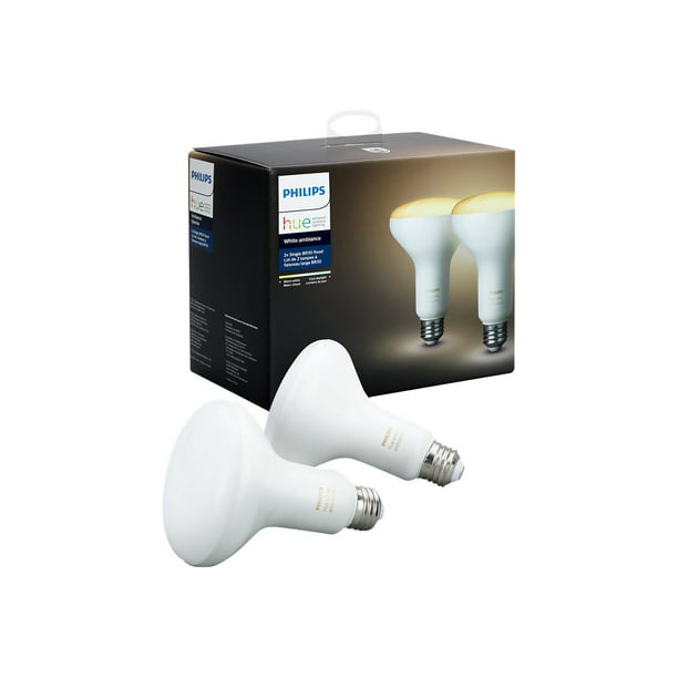 spanning wees onder de indruk beheerder Philips Hue White ambiance - LED light bulb - shape: BR30 - E26 - 8 W -  cool daylight/warm white light (pack of 2) - Walmart.com