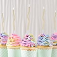 thumbnail image 5 of Velas de cumpleaños de 24 uds, velas de pastel de cumpleaños en espiral larga para decoración de fiesta de boda de cumpleaños (oro), 5 of 5