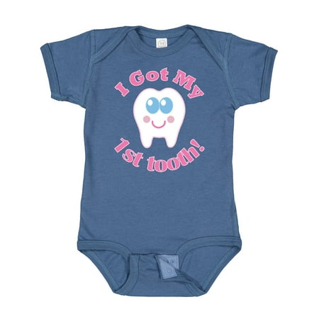 

Inktastic I Got My 1st Tooth Gift Baby Girl Bodysuit