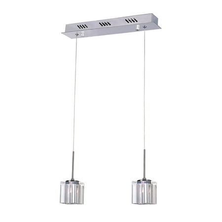 

Trans Globe Lighting Polished Chrome Pendant Light w/ 2 Light 20W - PND-221