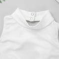 thumbnail image 5 of Alvivi Kids Girl Sleeveless Mock Neck Crop Top Cirss Cross Back Sport Tops T Shirt Modern Dance Jazz Dance Tops Ivory 16, 5 of 7