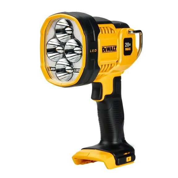 DEWALT 20V MAX LED Work Light, Handheld Spotlight with 508 Yard Distance, Pivoting Head, 1500 Lumens, Cordless, Battery Not Included (DCL043) C31