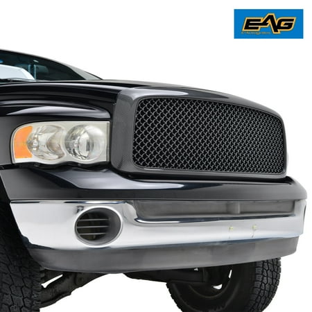 - EAG ABS Replacement Grille with Shell in Carbon Fiber Look - fits 02-05 Dodge Ram 1500/03-05 Dodge Ram 2500/3500