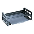 thumbnail image 1 of Universal 08101 Side Load Legal Desk Tray, Two Tier, Plastic, Black (UNV08101), 1 of 2