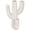 Cream Tall Textured Abstract Cactus Asymmetrical 14" x 10" x 21", variant on DecMode 14" x 21" Tall Textured Cream Resin Cactus Planter