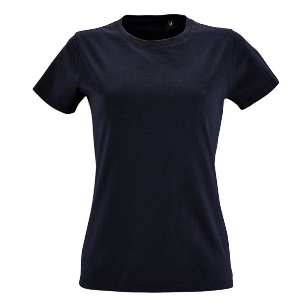 SOLS - Camiseta de ajuste imperio y manga corta para mujer (Azul marino)