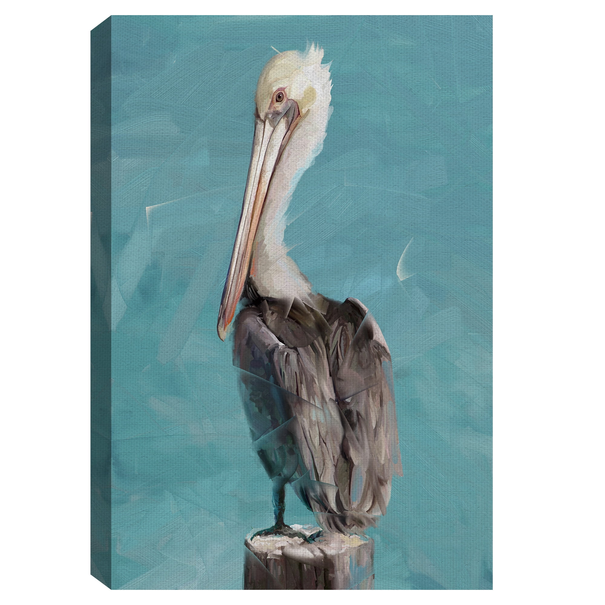 Masterpiece Art Gallery Pelican Perch II By Studio Arts Canvas Art Print 24" x 36"