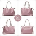 thumbnail image 5 of LACKUST Travel Duffel Tote, Gym Tote, Carry On Overnight, Trolley Sleeve, Wet Pocket, For Women,Pink, 5 of 9