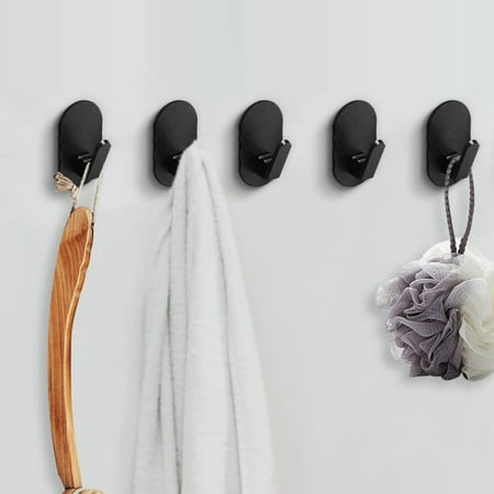 

Homerr Aluminum Alloy Wall Hook Rust resistant Wall Hook Heavy Duty Wall Hook Aluminum Alloy Adhesive Punch Free Towel Clothes Hanger Bathroom Kitchen 4Pcs/Set