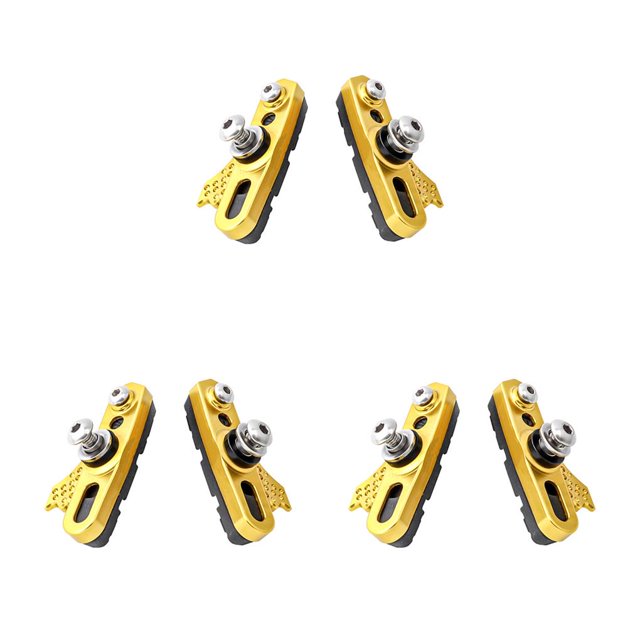 Advancent 1 par de piezas de bicicleta de componente de ruedas de pastillas de freno para reemplazar dorado/negro Dorado/Negro 3piezas Advancent CBP226784