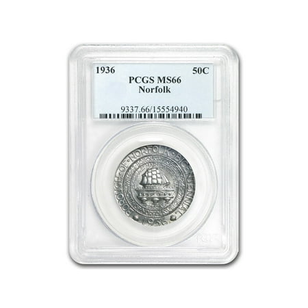 1936 Norfolk Half Dollar MS-66 PCGS