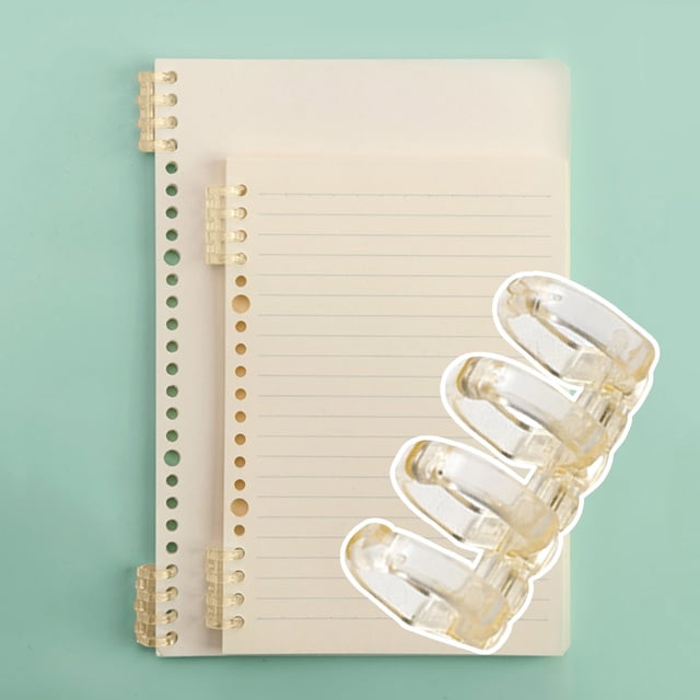 HANDIED Ofice cabinet 4 Holes Plastic Loose Binding Strip Book Rings Binding Spines Combs Snap Split Rings For Notebook Diary Scrapbook Photo Album