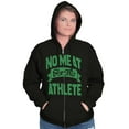 thumbnail image 4 of No Meat This Athlete Vegetarian Funny Zip Up Hoodie Men's Women's Brisco Brands S, 4 of 5