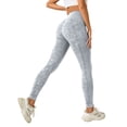 thumbnail image 2 of WAYUTE Leggings for Women Tummy Control Seamless Non See Through Solid Color Stretchy Soft Trousers for Daily Wear M, 2 of 5