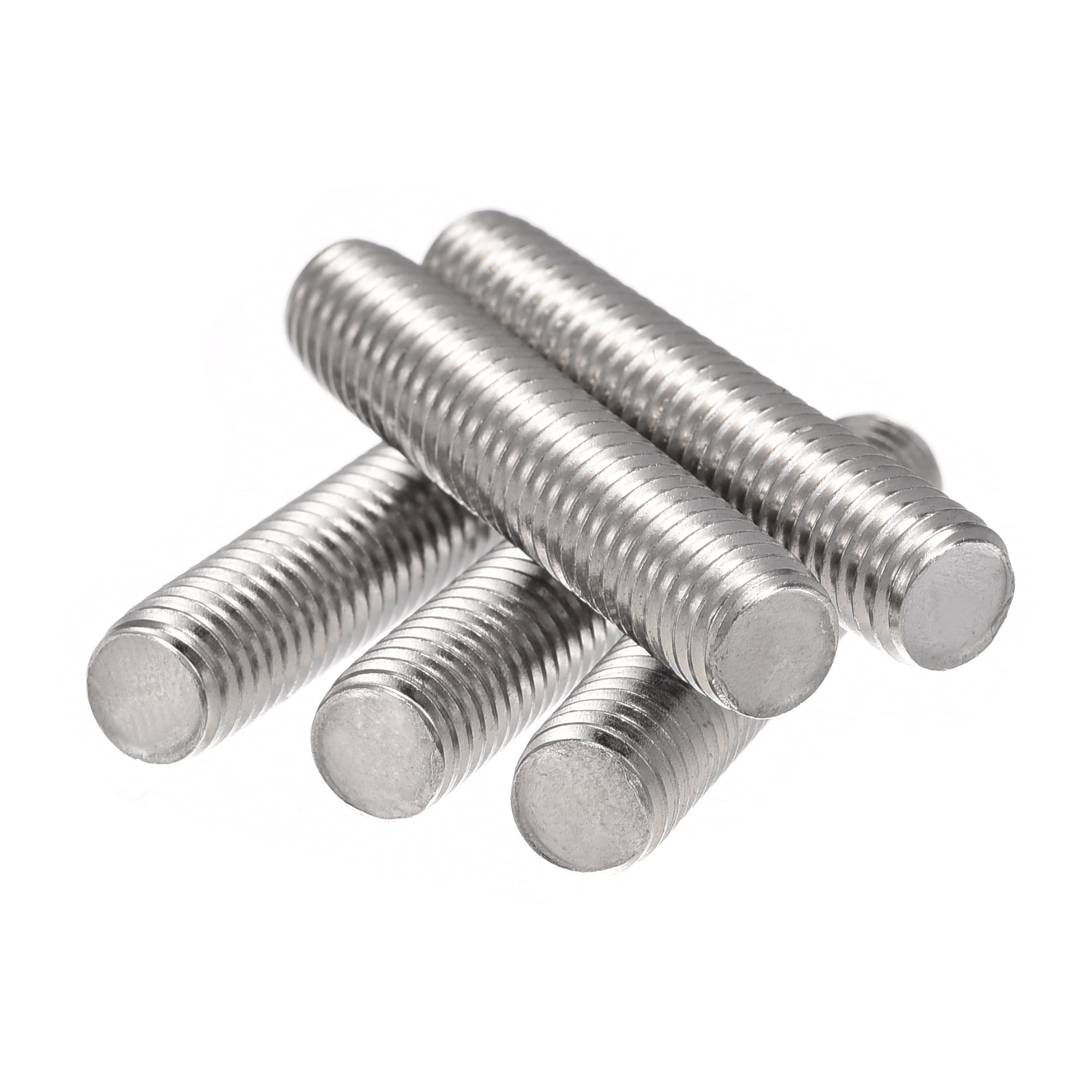 STAINLESS STEEL THREADED RODS 11 CMS INC THREE NUTS  M8 METRIC COURSE 1 5 5PACK 