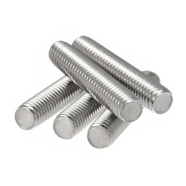 Unique Bargains M8 x 40mm 304 Stainless Steel Fully Threaded Rod Right Hand Threads 5 Pack