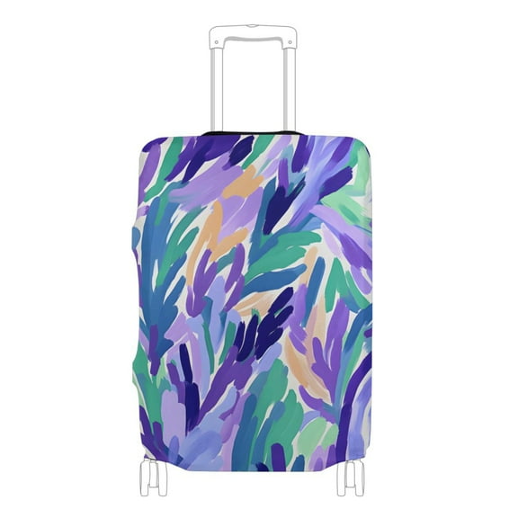 Purple Lavender Travel Luggage Cover Protector Suitcase S (18-20 Inch)