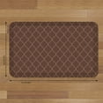 thumbnail image 3 of Newlife By Gelpro Antifatiga Designer Comfort Kitchen Floor Mat 20X32 Trellis Walnut Superficie Resistente A Las Manchas Con Núcleo De Espuma Ergonómica De 3/4 De Espesor Para Salud Y Bienestar, 3 of 5
