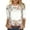 #063-Multicolor, variant on Craaazy Mardi Gras Tops for Women Funny Mask Prints 3/4 Sleeve Colorful Carnival Tops Gifts