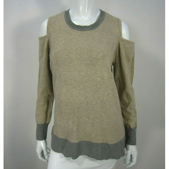 Calvin Klein Womens Long Sleeve Crew Neck Cold Shoulder Sweater