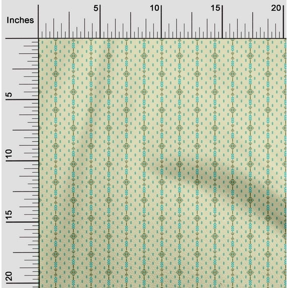 oneOone Polyester Lycra Fabric Arrow & Diamond Geometric Print Fabric By Yard 56 Inches Wide