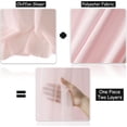 thumbnail image 2 of Two Layers Backdrop Made with One Piece Chiffon Tulle & Polyester. Use as Extra Wide Semi-Blackout Curtains. Pink, 20x10FT, 2 of 6