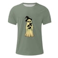 thumbnail image 4 of Blusas y camisas de manga corta y cuello redondo para hombre. Blusas/camisetas de manga corta con cuello redondo y estampado de Halloween para hombre. Blusa para hombre., 4 of 5