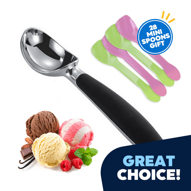 Jeexi Ice Cream Scoop Stainless Steel Scooper, Comfortable Handle