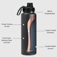 thumbnail image 4 of Drinco Water Bottle Double Wall Vacuum Insulated Stainless Steel, 40oz Black, 4 of 5
