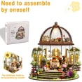 thumbnail image 5 of BESTSKY 2026 New Diy Miniature Dollhouse Kit,1:24 Scale 3D Wooden Tiny House Kit with Led Light and Furniture,Handmade Miniature House Kit for Teen Adults, 5 of 7
