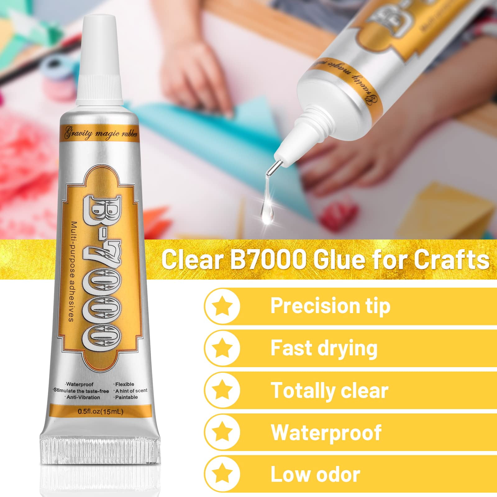 B7000 Glue Multi-purpose Adhesive Crafting Jewelry Phone Repair Wood Toys UK