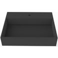 thumbnail image 2 of Castello USA Juniper Stone Solid Surface Wall-mounted Vessel Sink Black 24", 2 of 8