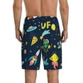 thumbnail image 3 of Fotbe Funny Spaceships Pajama Shorts for Men, Men's Pajama Bottoms, Sleepwear,Short Pajama Pants-Large, 3 of 9