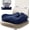 Blue, variant on Seat Cushions for Office Chairs, Car Seat - Patented Coccyx Cushion for Tailbone Pain - Memory Foam Butt Cushion for Pressure Relief - Carry Handle & Non Slip Bottom (Black)