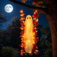 thumbnail image 6 of 3.9FT 2026 New Halloween Decorations Outdoor Indoor-Hanging Ghost Decor with a Maple Leaf 6.6ft Swing,Ghost Light,Halloween Decor for Tree,Yard,Porch,Garden, 6 of 6