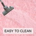 thumbnail image 6 of Junovo Oval Fluffy Area Rugs for Bedroom Plush Shaggy Carpet for Kids Room Bedside Nursery Mats, 2.6' x 5.3',Pink, 6 of 7