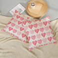 thumbnail image 2 of Valentine''s Day Pillow Covers 18x18 Set of 2, Pink Hearts Throw Pillows Wedding Anniversary Valentine''s Day Decor Cushion Case Decorations for Home Couch Sofa Outdoor, 2 of 6