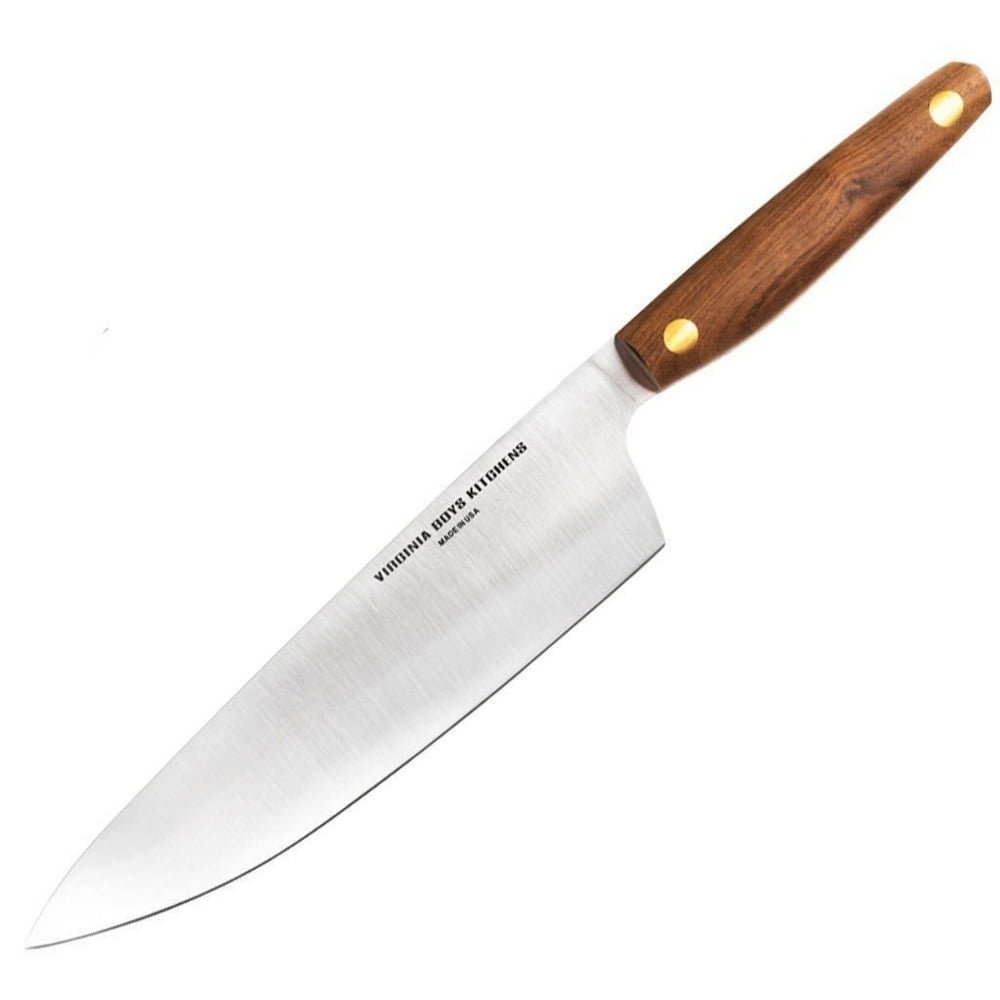 Virginia Boys Kitchens 8 Inch Chef Knife Made in USA Professional