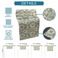 thumbnail image 5 of Table Runner Dresser Scarf 13 x 108 Inch Daisy Flower Farmhouse White Floral Decor Table Runners Non-Slip Heat Kitchen Dining Table Decor for Indoor Outdoor Home Party Decoration, 5 of 7