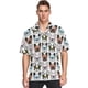 thumbnail image 3 of Camisas hawaianas para hombre, de manga corta, con estampado 3D de animales, camisa de playa Aloha, camisas informales de verano de gran tamaño con botones, 3 of 5