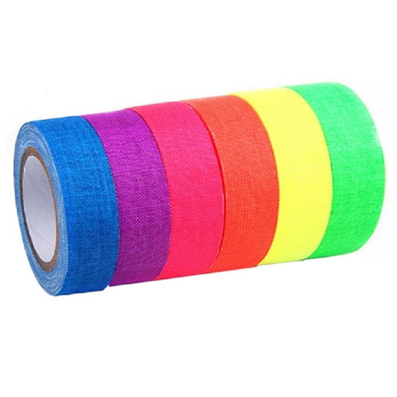 Zeiwohndc Fluorescent Tape Glow-In-Dark Luminously Light Tape 1Set 6Rolls