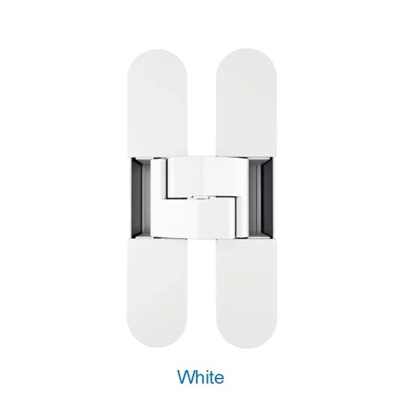 AGB Eclipse 3.0 Adjustable Concealed Invisible Door Hinge, Flush Interior Doors, White