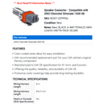 thumbnail image 2 of Speaker Connector - Compatible with 2003 Chevrolet Silverado 1500 HD - AC Delco, 2 of 2