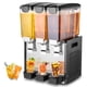 thumbnail image 1 of Dispensador de bebidas comerciales VEVOR, 10 l x 3 tanques, dispensador de bebidas frías, jugos y hielo, 1 of 9