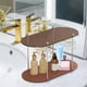 thumbnail image 4 of Estante de almacenamiento para baño de 2 niveles, organizador de maquillaje, estante de ducha, mostrador de escritorio Marrón, 4 of 6